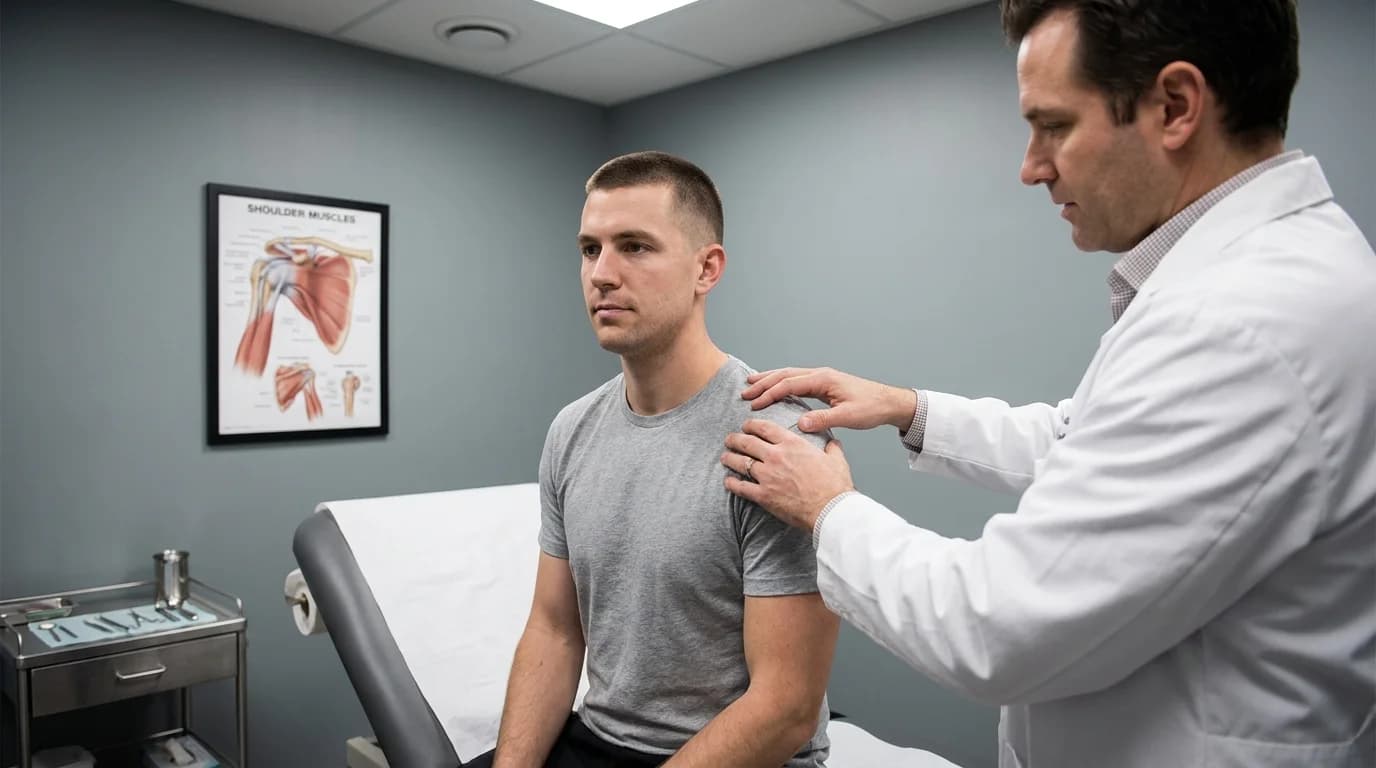 Consultant assessing a service injury for a military claim medico-legal report
